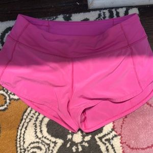 Lululemon sonic pink shorts